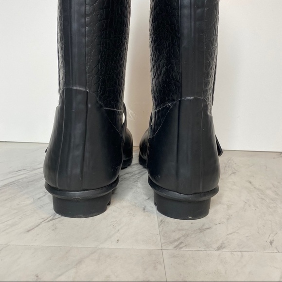 Report Black Matte Croc Rain Boot 10 - Picture 4 of 15